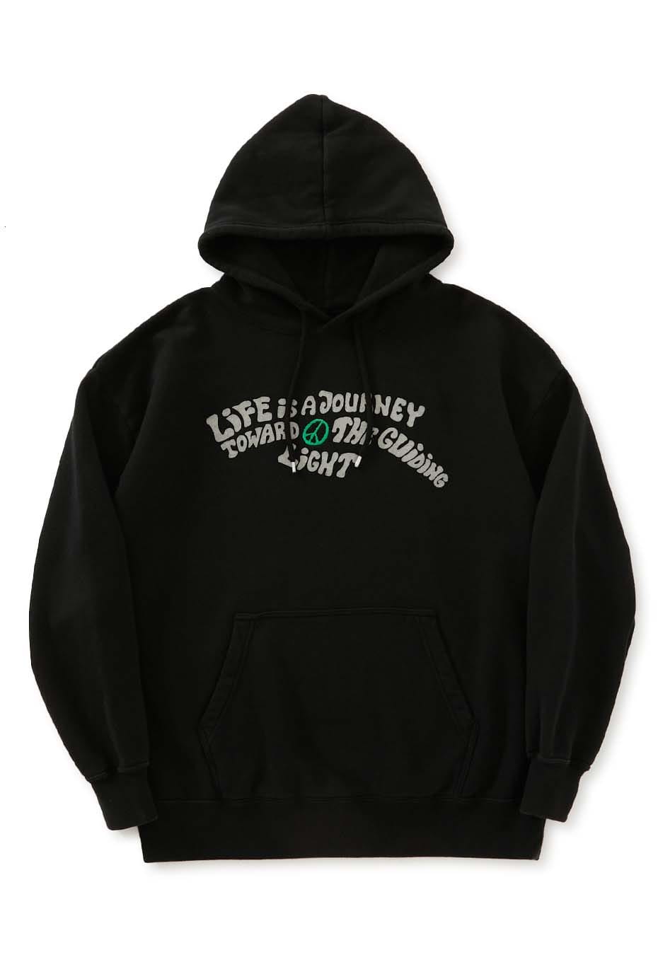 JOURNEY PEACE フロッキープリント スウェットフーディ | HOLLYWOOD