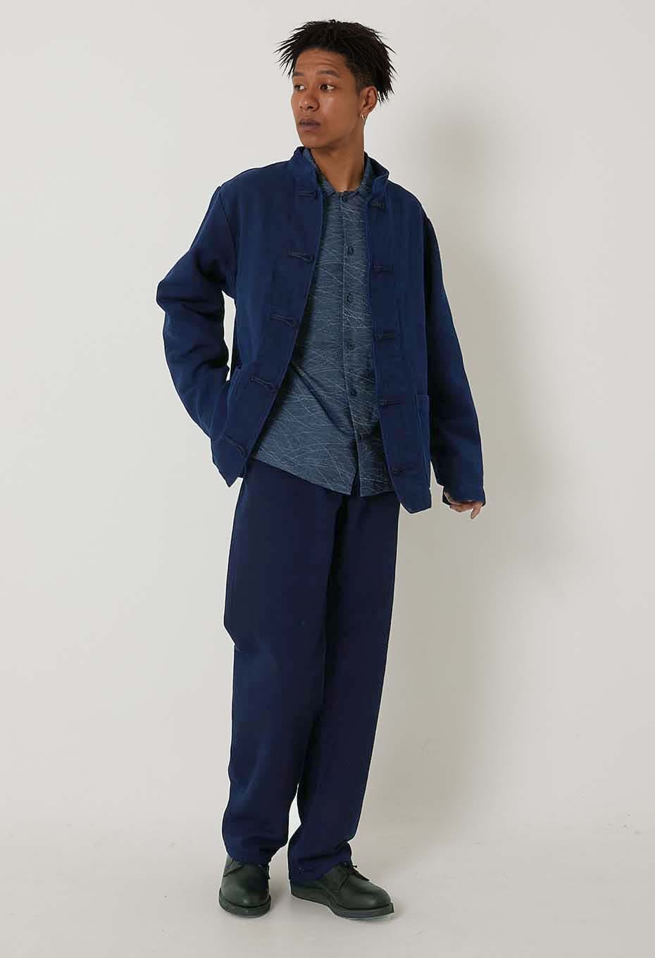 yori シロコン ロッシェコート ジャケット ネイビー 38 yori shirocon