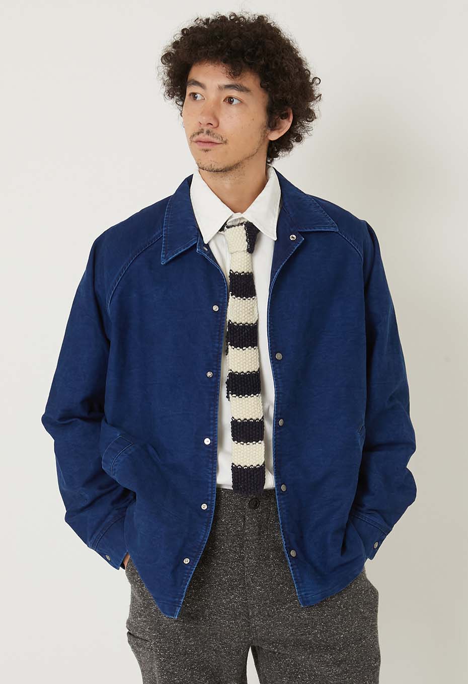 インディゴモールスキン コーチジャケット | BLUE BLUE | ハリウッド