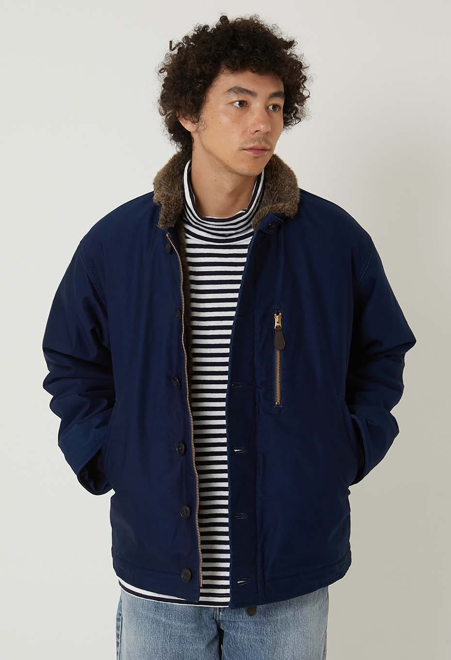 MOD INDIGO ライトジャーマンクロス デッキジャケット | BLUE BLUE