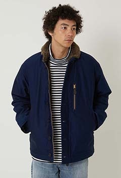 MOD INDIGO ライトジャーマンクロス デッキジャケット | BLUE BLUE