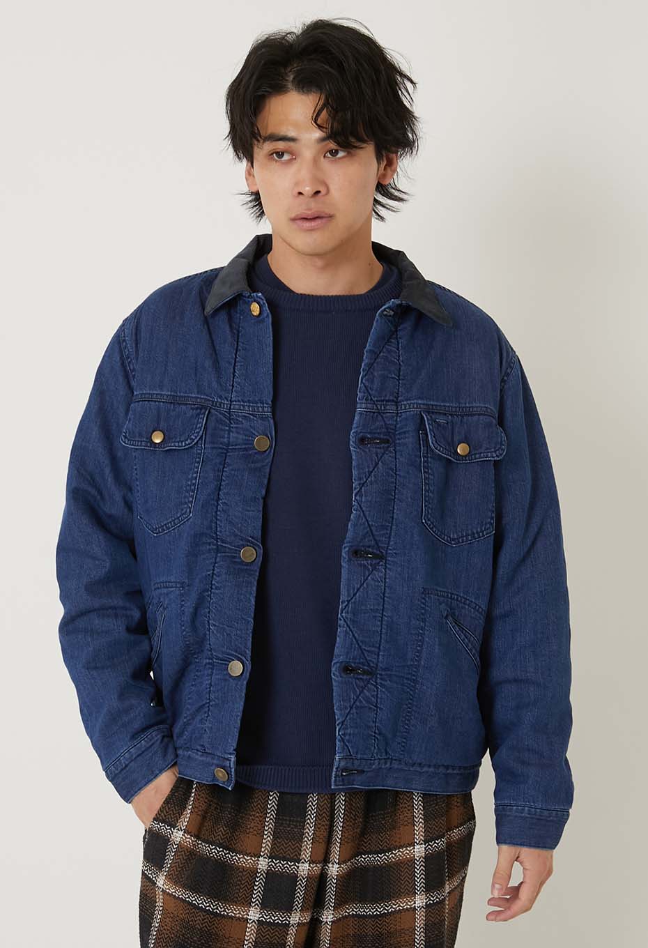 オーガニックデニム ボアライニング Gジャケット | HOLLYWOOD RANCH