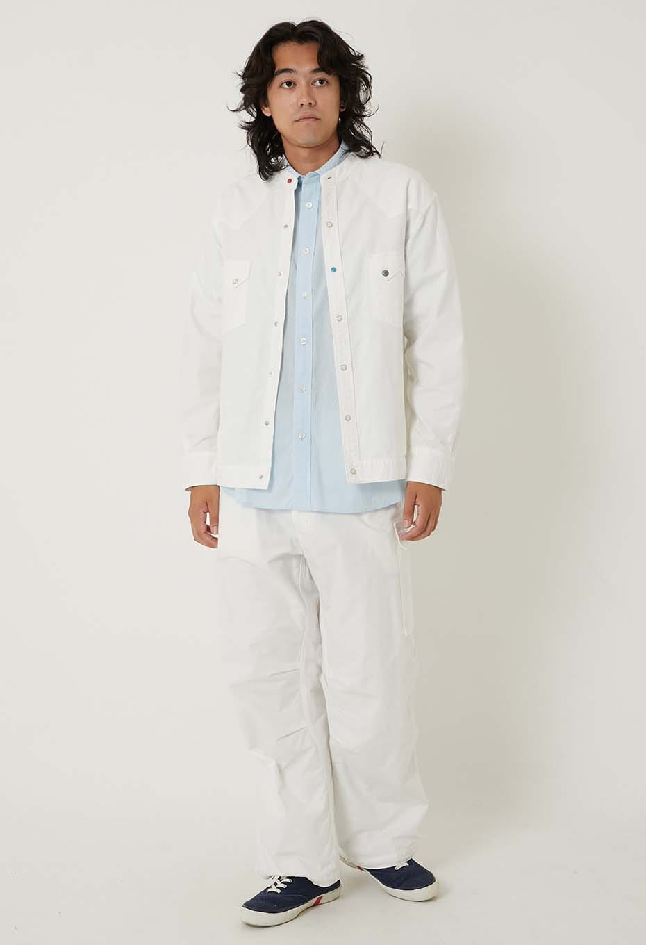 ヘビーオックス ノーカラーウエスタン シャツジャケット | HOLLYWOOD