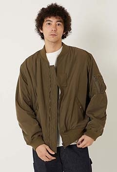 リサイクルポリエステルMA-1ジャケット | BLUE BLUE | ハリウッド