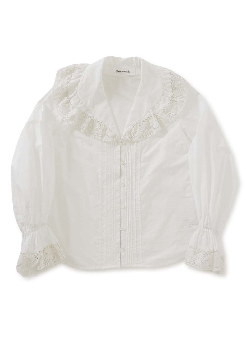 SARA MALLIKA /ボリューム レースカラー トップ | SARA MALLIKA