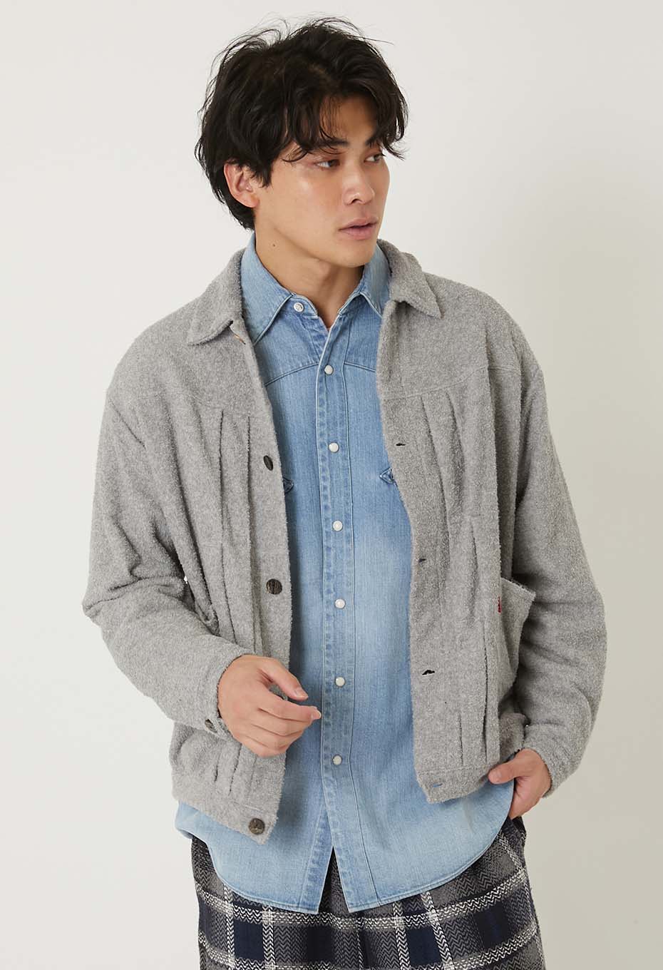 ダブルニットパイル トラッカージャケット | HOLLYWOOD RANCH MARKET