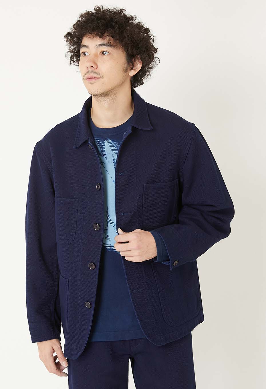 ホンアイニジュウオリサシコ カバーオール | BLUE BLUE JAPAN