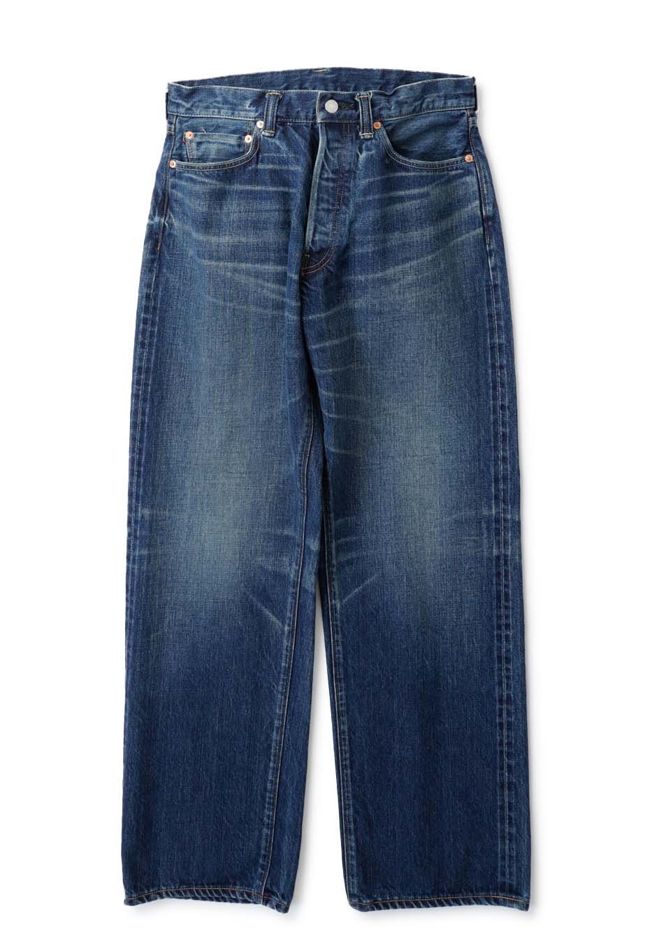 GRANCYグランシー ジップデザイン バギーデニム パンツ ブルー GRANCY