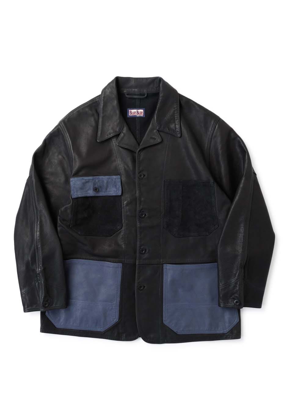 インディゴスイッチレザー カバーオール | HOLLYWOOD RANCH MARKET