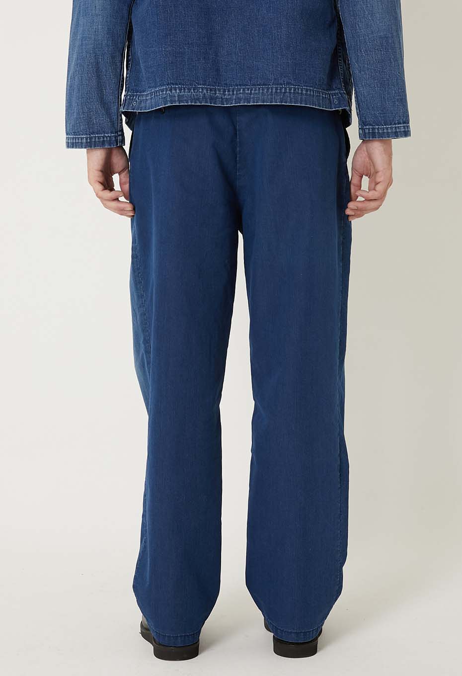 インディゴウェザークロス ヴィンテージウォッシュトラウザーズ | BLUE