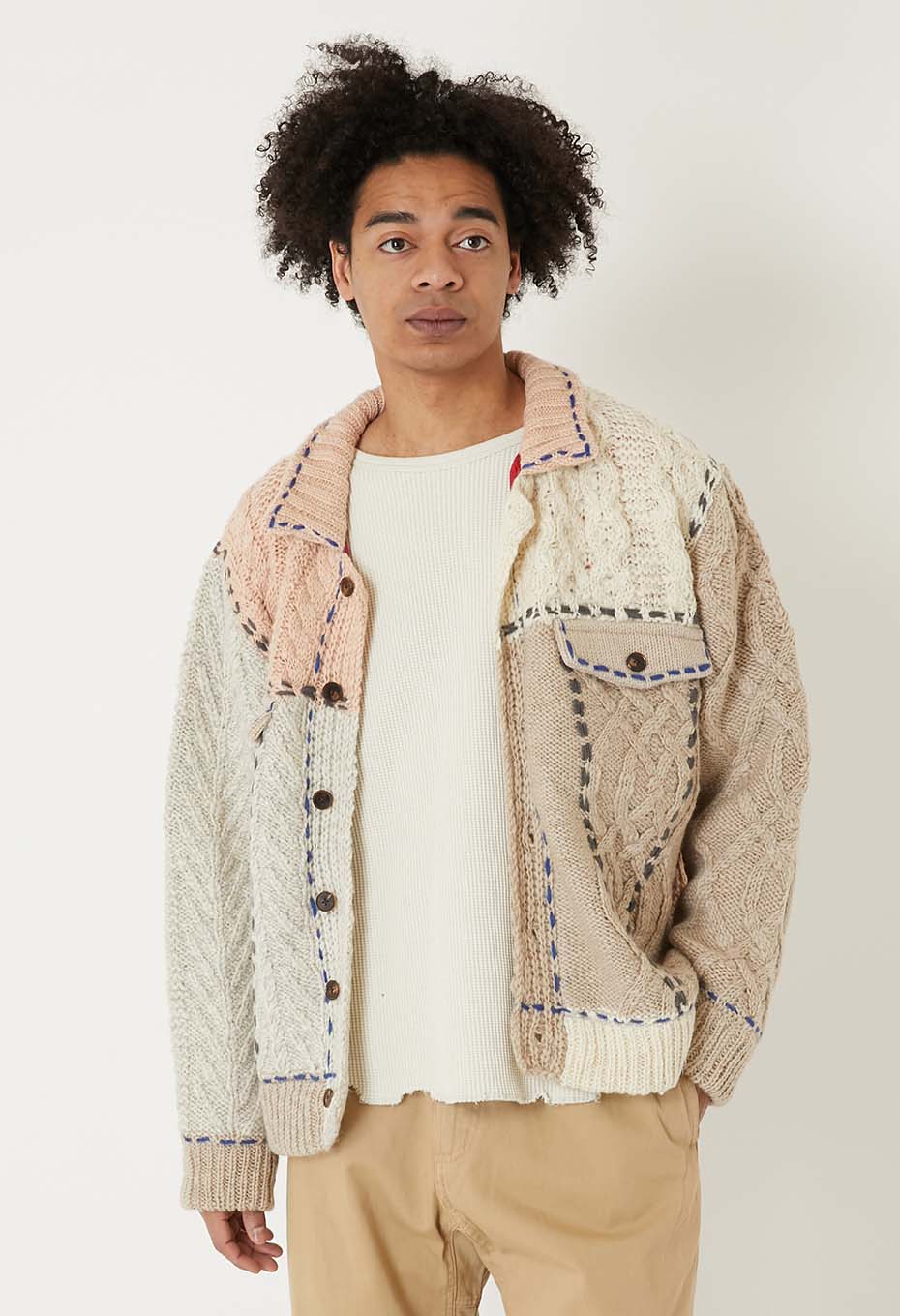 クレイジーパターン トラッカーニットジャケット | HOLLYWOOD RANCH