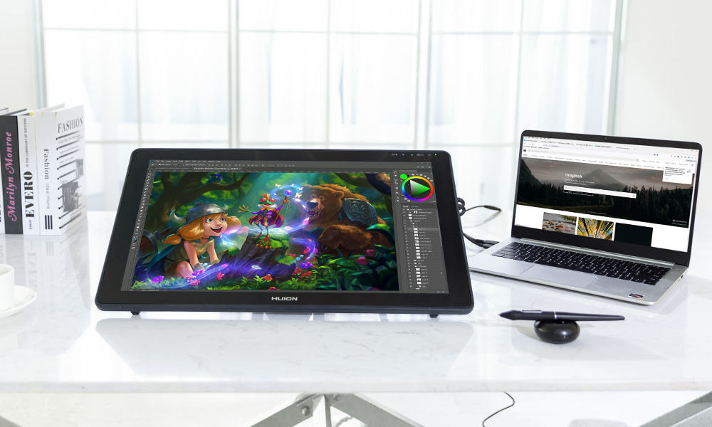 Huion Kamvas RDS-220 - 21.5-Inch 2.5K QHD Pen Display