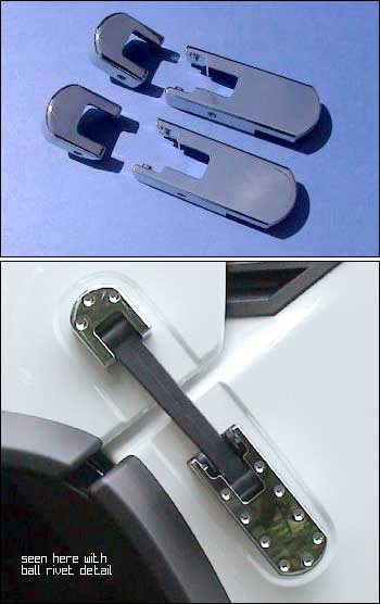 Hi-Tech Hummer H2 & SUT Billet Chrome Hood Latches: Hummer Parts Club