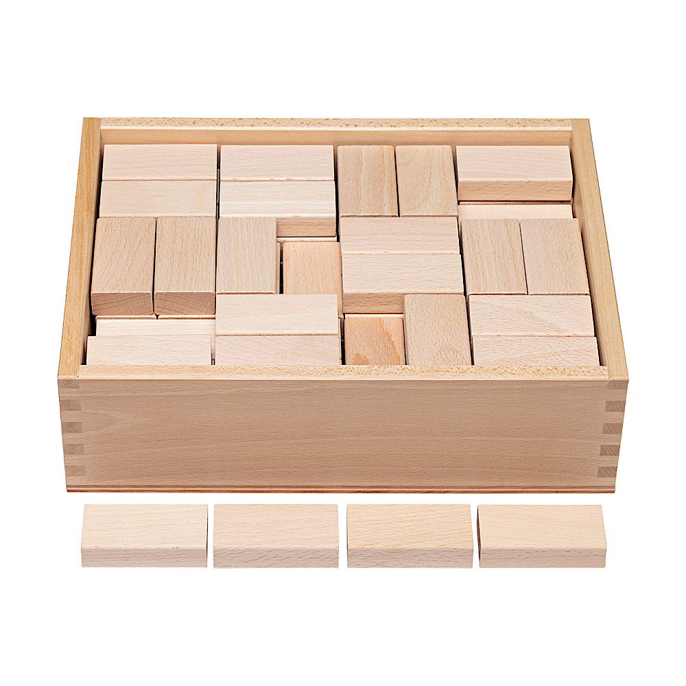 ウール・レンガ積木ベーシック白木：おもちゃ：百町森