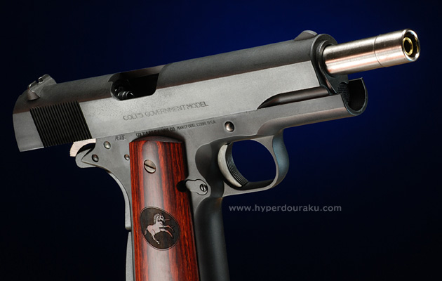 コルト ガバメント シリーズ70 カーボンブラック WA ガスガン エアガン