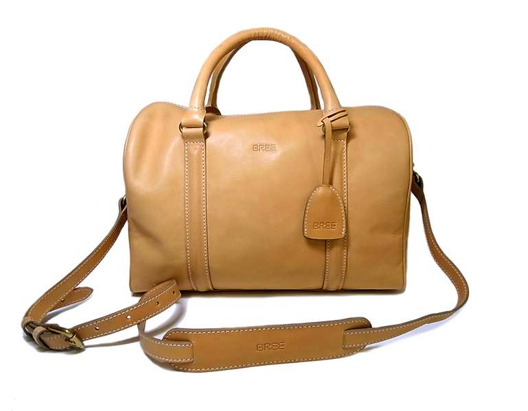 ブリー ボウリングバッグ ヌメ革 M Stockholm 3 nature - インポート