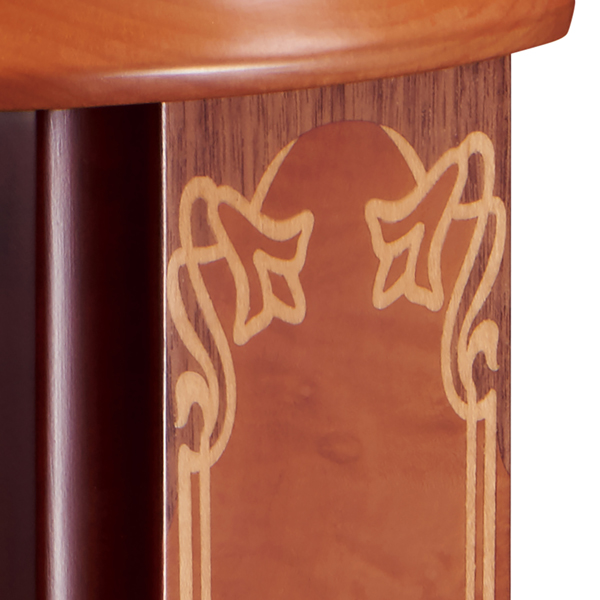 アールヌーボー調の木象嵌が華を添えます！セイコー置時計エンブレム