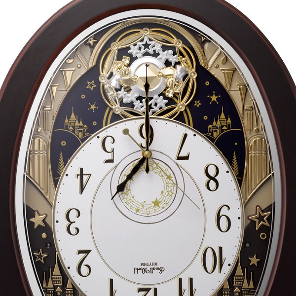 文字板が360度回転します！からくり時計スモールワールド ジューン