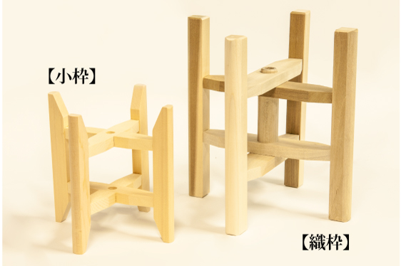 御光台 稲垣機料 織り道具 小枠付き 御光台・回転計付【-手織りの道具