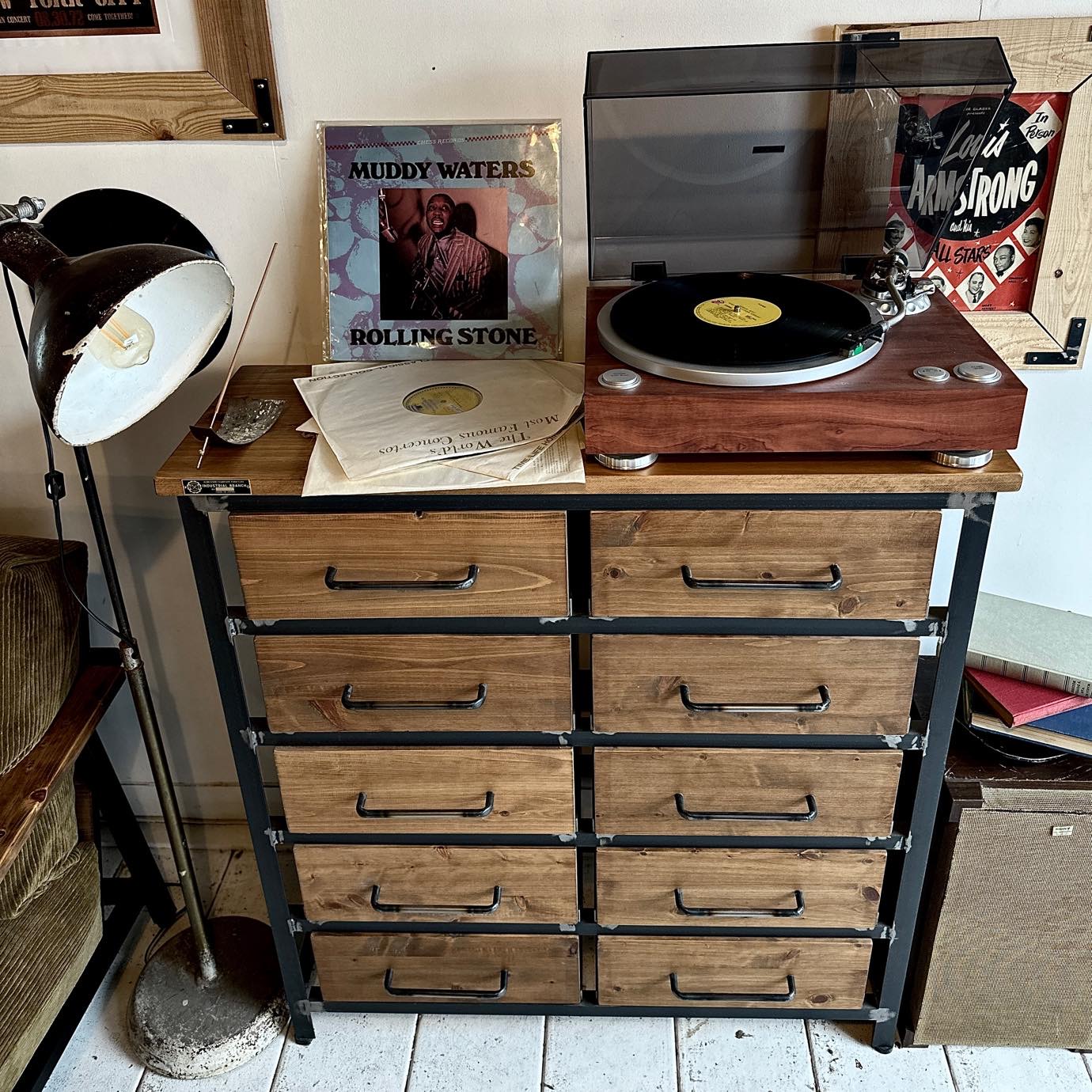 WWI-MODEL IRON WOOD CHEST-SH-042 / 大阪・堀江・家具屋