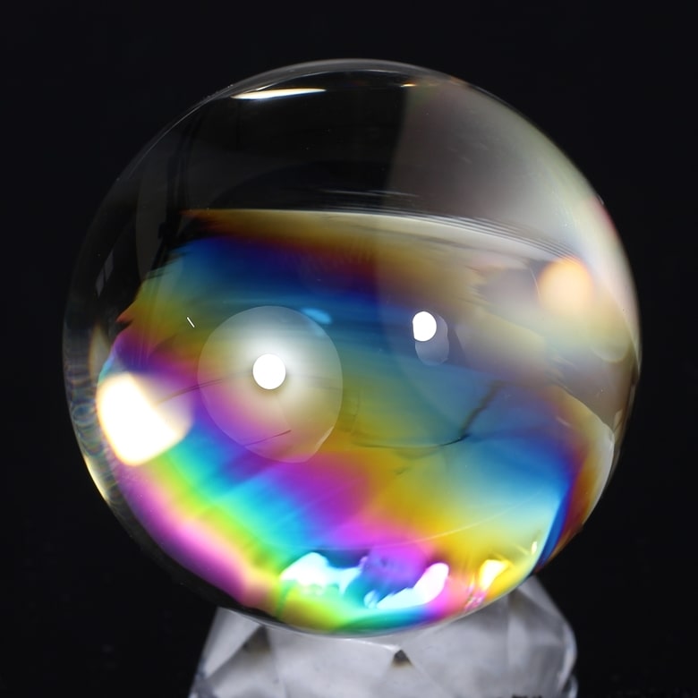 ✳️超希少 大玉✨混合パワースフィア✨レインボー アメトリン 丸玉