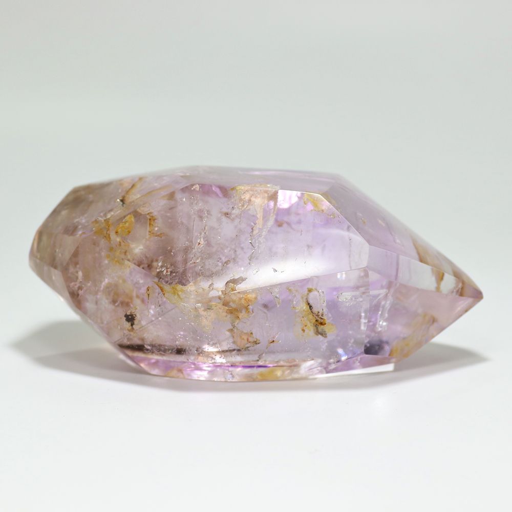 高品質]マダガスカル産アメジストエレスチャル磨き石/水入り