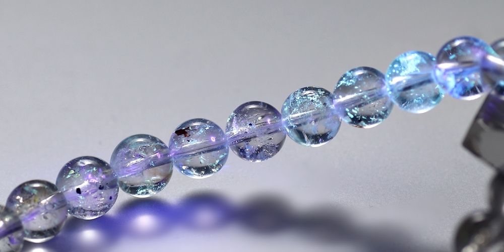 オイルインクォーツブレスレット（約7.5mm玉） - 埼玉県吉川市の天然石