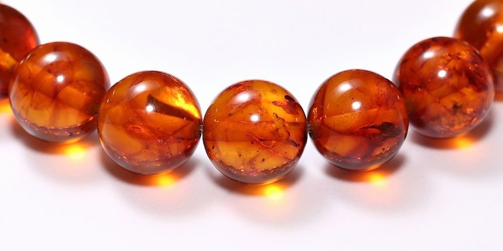 セミオーダー]アンバーブレスレット/琥珀（約10mm玉） - 埼玉県吉川市