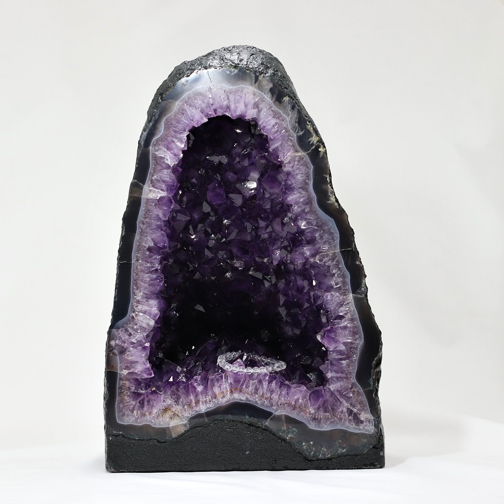 トップクォリティ]ブラジル産アメジストドーム（高さ約35cm） - 埼玉県