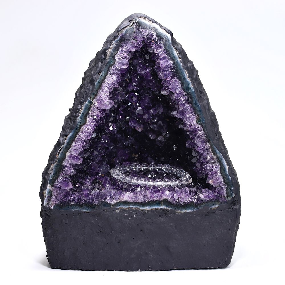 高品質]ブラジル産アメジストドーム（高さ約19.8cm） - 埼玉県吉川市の