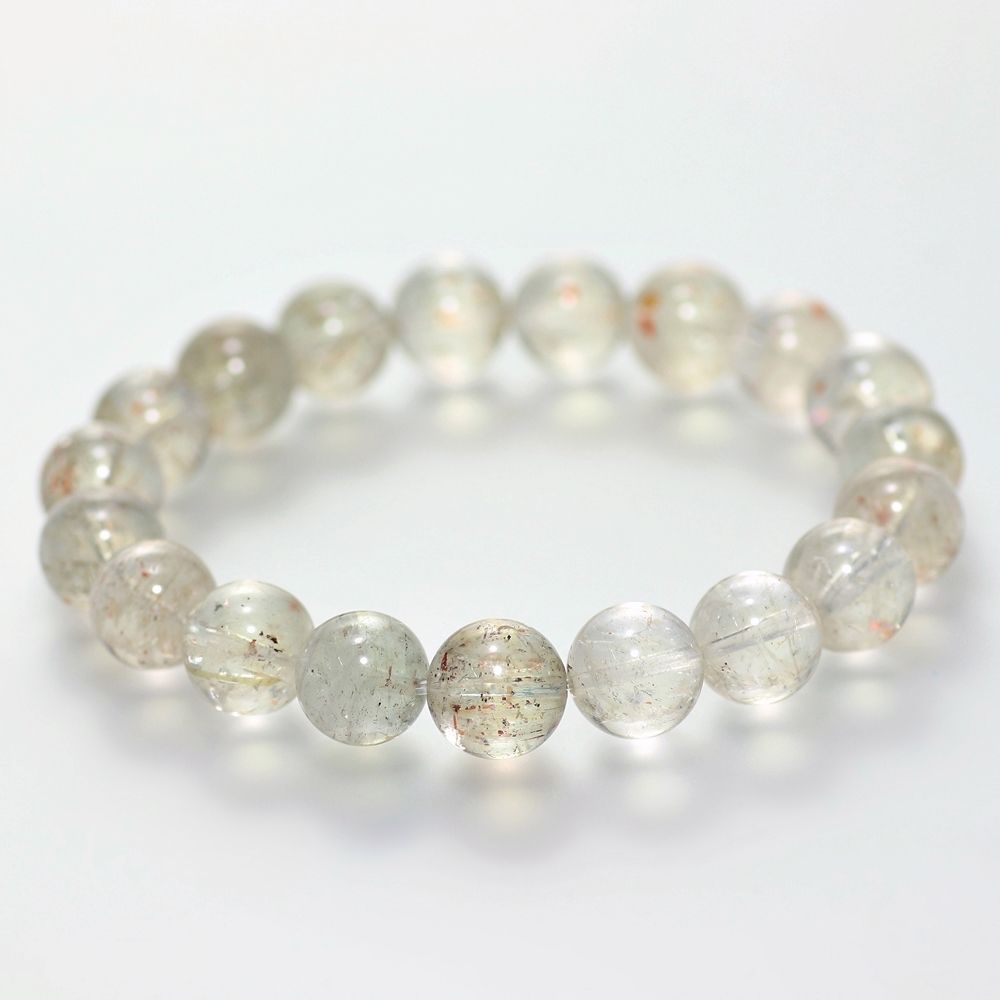 高品質]アルーシャサンストーンブレスレット（約10.5mm玉・鑑別書付属
