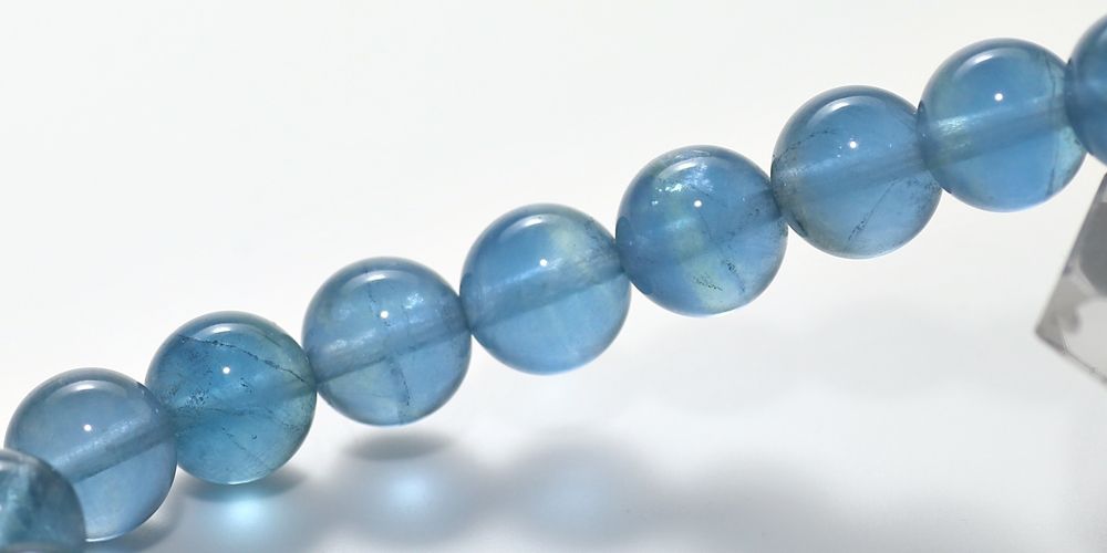 高品質++]ブルーフローライトブレスレット（約9mm玉） - 埼玉県吉川市