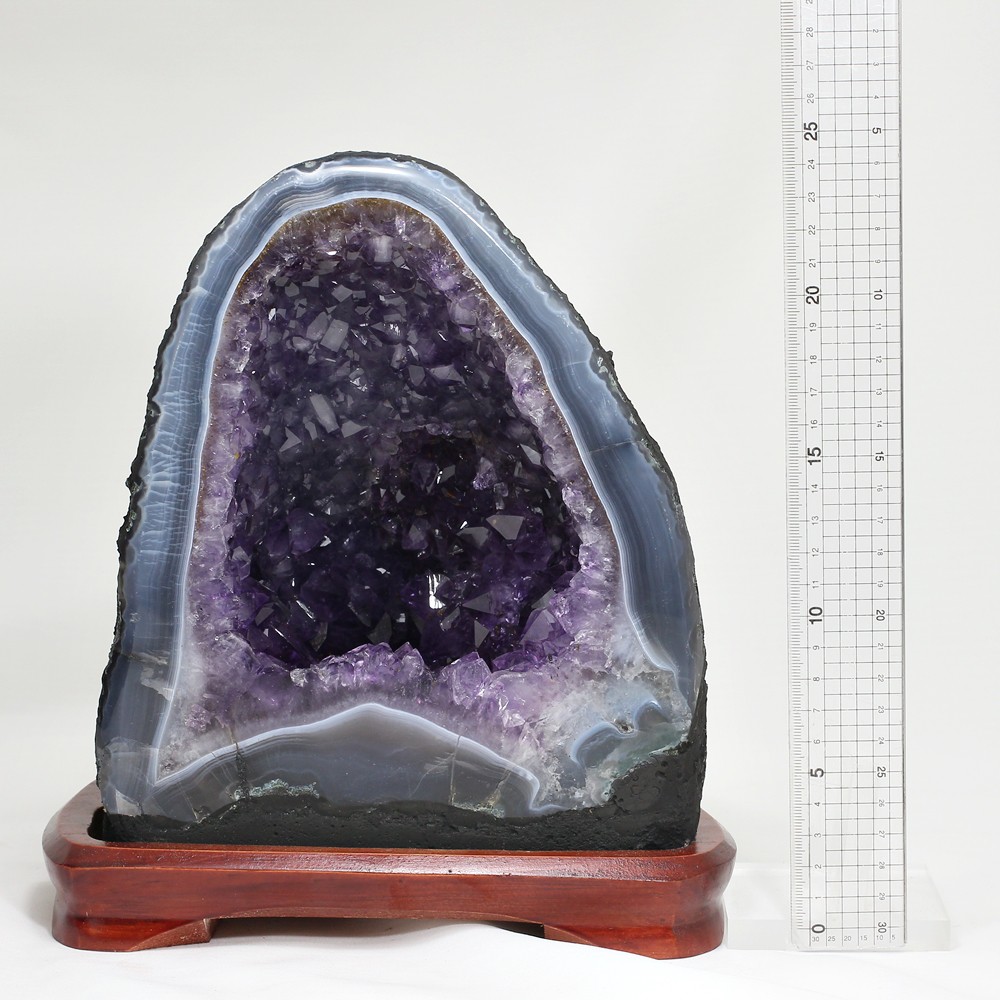 最高品質]ブラジル産アメジストドーム（専用台座付き） - 埼玉県吉川市