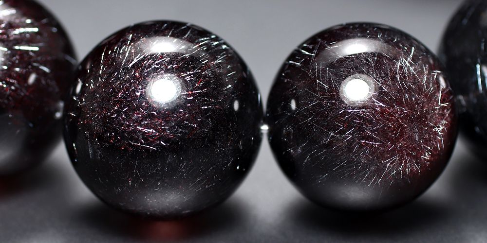 最高品質]花火スーパーセブンブレスレット/ニードルヘマタイトイン