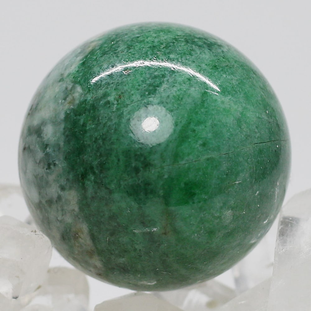 ロシア/シベリア産翡翠丸玉/ヒスイスフィア（球体直径28.5mm） - 埼玉