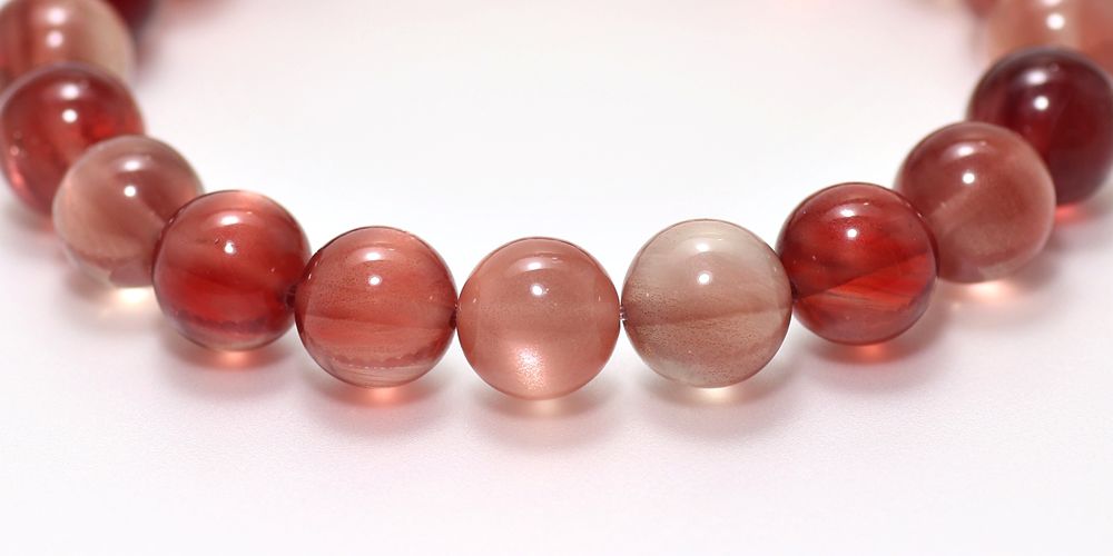 最高品質]オレゴンサンストーンブレスレット（約10mm玉） - 埼玉県吉川