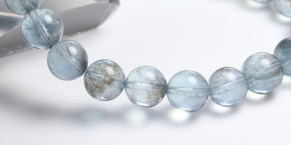 高品質++]モスアクアマリンブレスレット（約8mm玉） - 埼玉県吉川市の