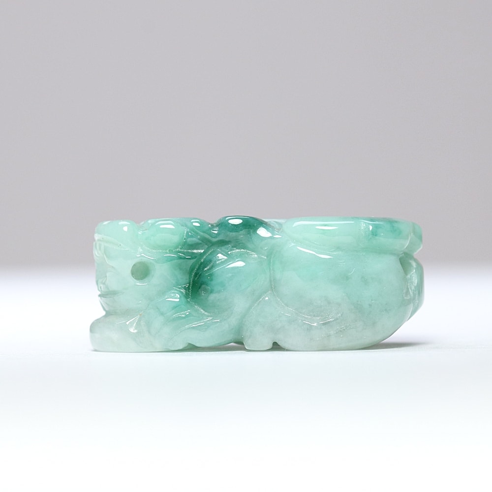 高品質++]ミャンマー産ヒスイ彫刻/翡翠（貔貅/ヒキュウ） - 埼玉県吉川