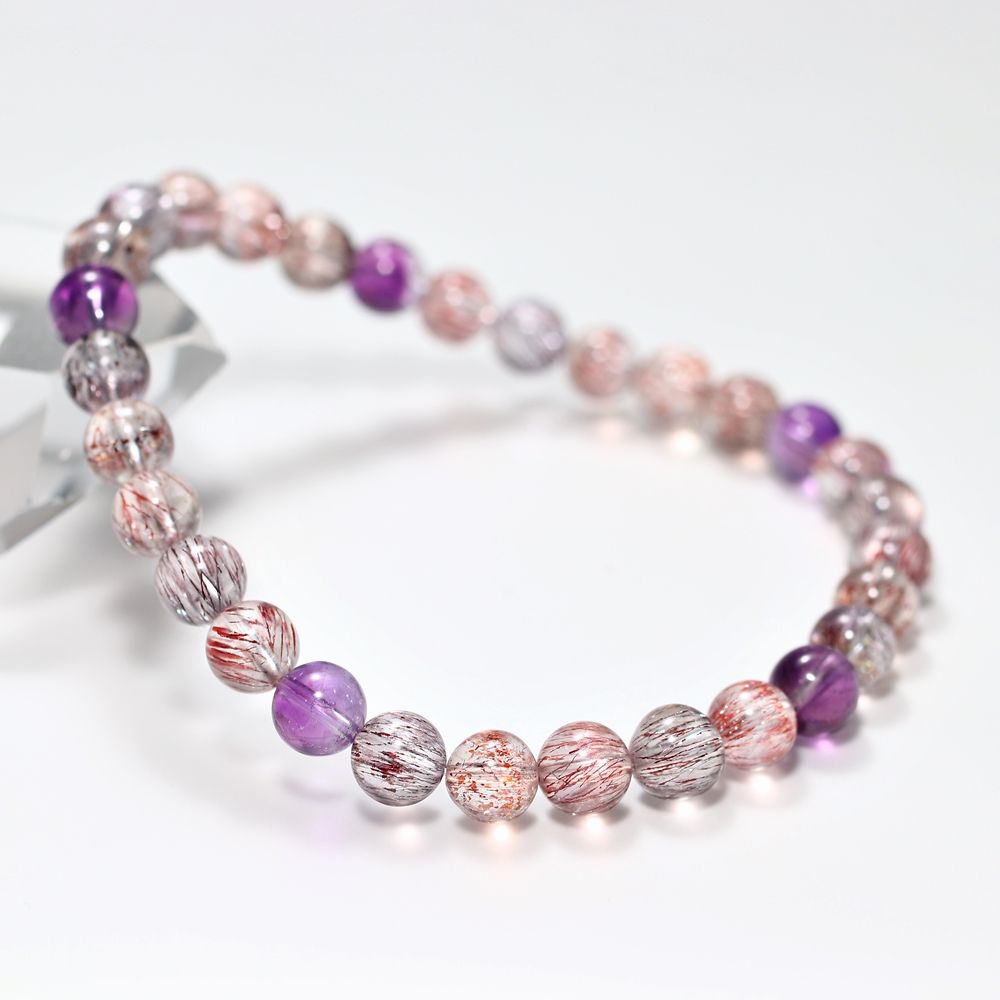 高品質+]ミックススーパーセブンブレスレット（約6mm玉） - 埼玉県吉川