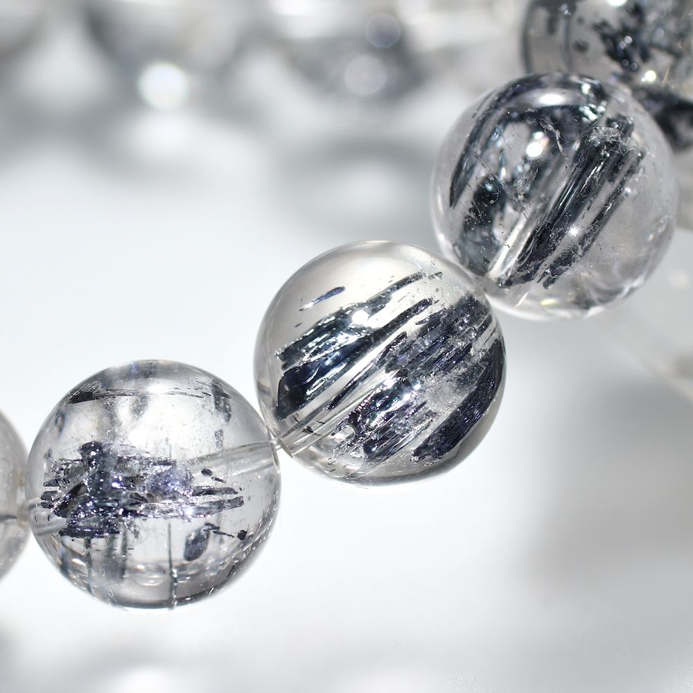 希少大玉！高品質+]スティブナイトインクォーツブレスレット（約15.5mm