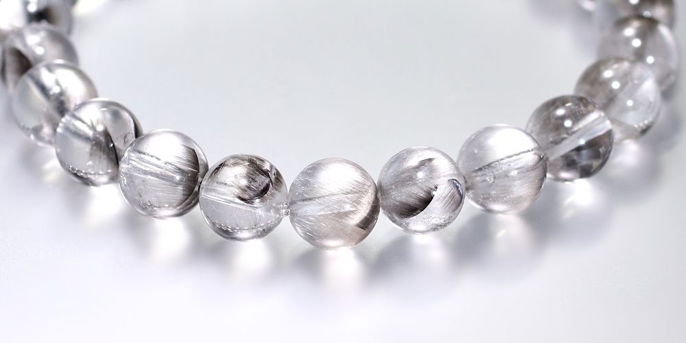 高品質+]プラチナルチルクォーツブレスレット（約9mm玉） - 埼玉県吉川