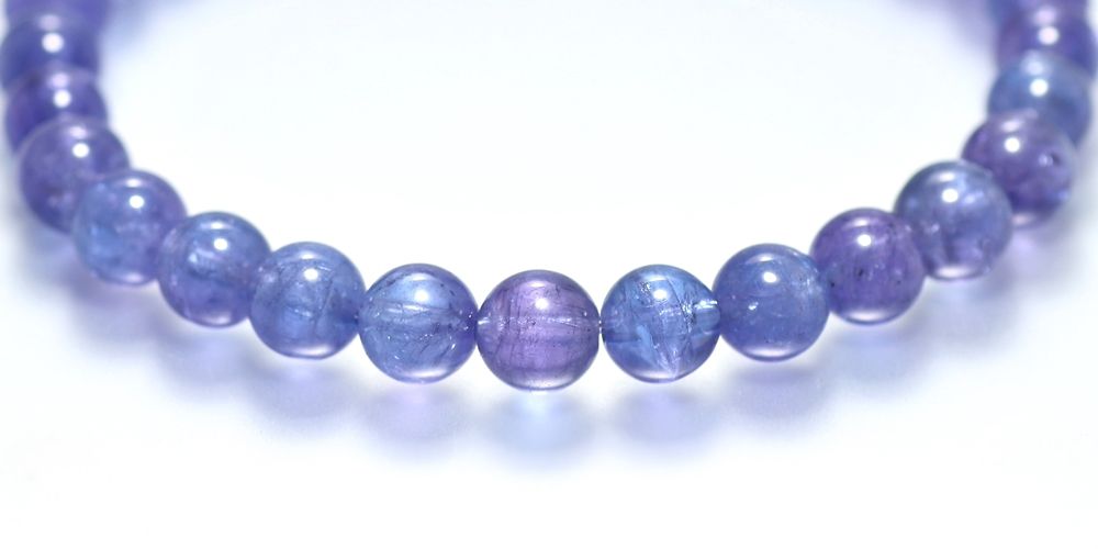 高品質++]タンザナイトブレスレット（約7mm玉） - 埼玉県吉川市の