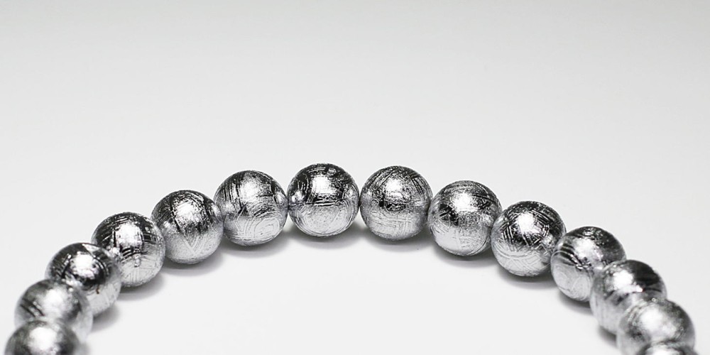 ギベオン隕石ブレスレット（約8mm玉） - 埼玉県吉川市の天然石専門店