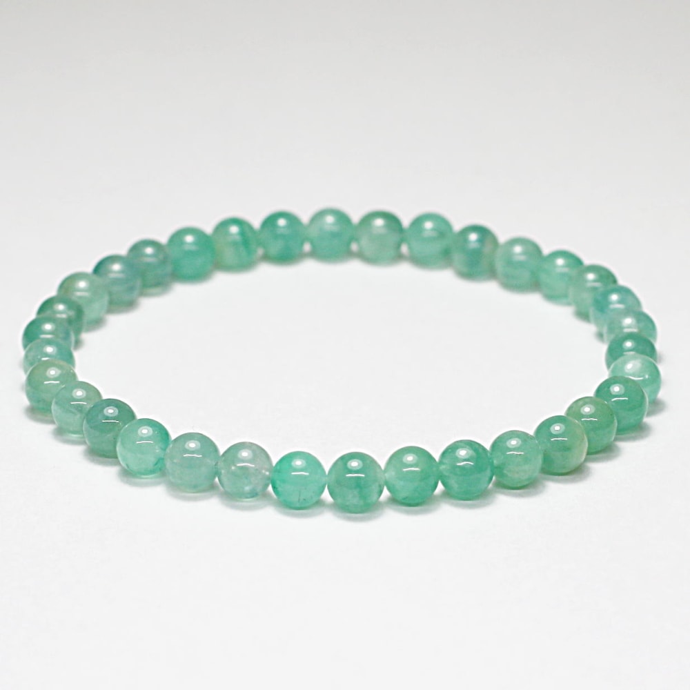 高品質]ザンビア産エメラルドブレスレット（約5.5mm玉） - 埼玉県吉川