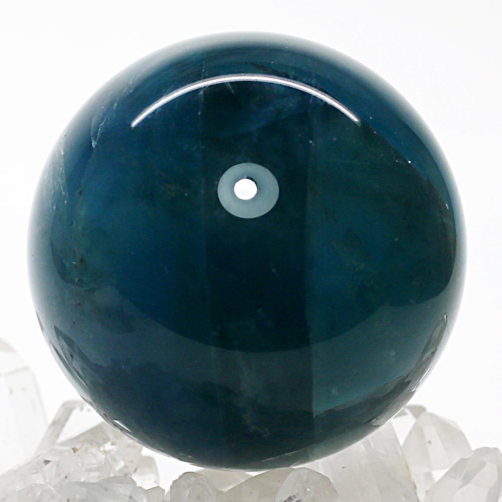 高品質]ブルーグリーンフローライト丸玉/スフィア（球体直径57.9mm