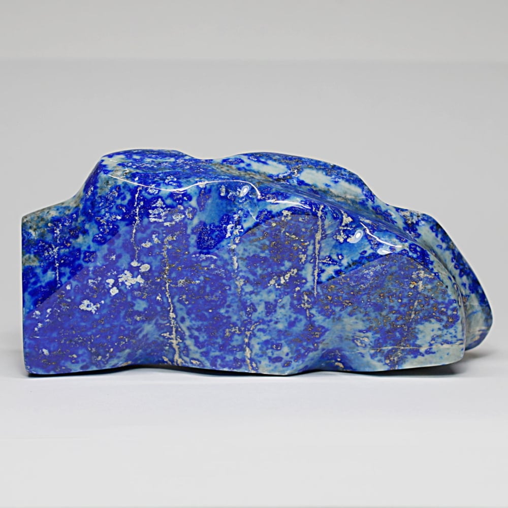 高品質]アフガニスタン産ラピスラズリ磨き原石/フリーフォーム（置物