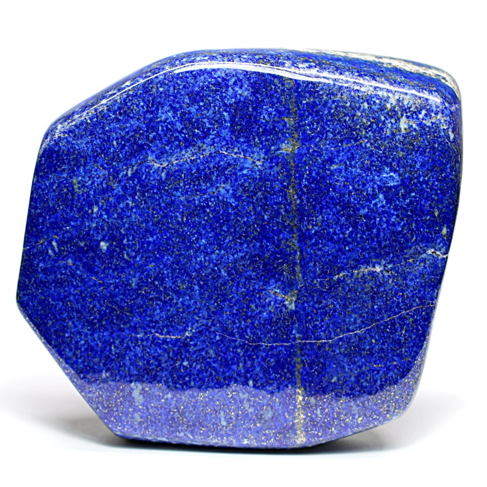 高品質]アフガニスタン産ラピスラズリ磨き原石/フリーフォーム（置物