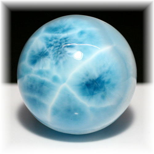 高品質・ドミニカ産]ラリマー丸玉/スフィア - 埼玉県吉川市の天然石