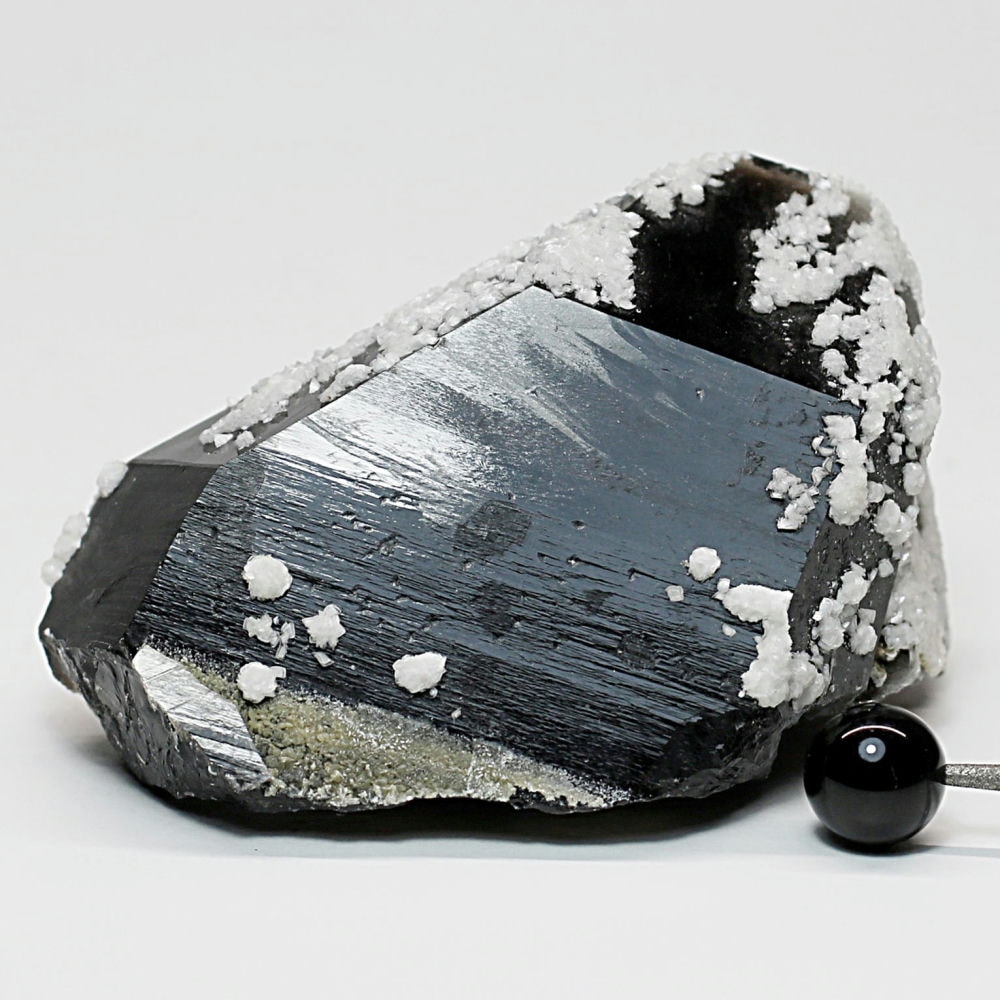 山東省産]フラワーカルサイトオンモリオン原石（天然黒水晶ナチュラル