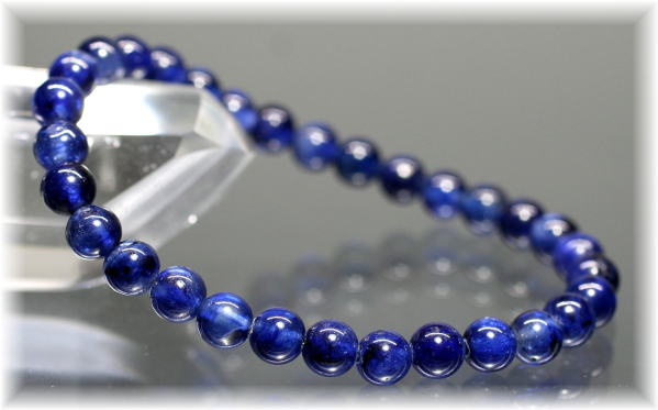 3A++]宝石質サファイアブレスレット（約6mm玉） - 埼玉県吉川市の